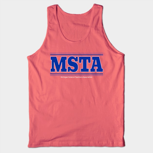 MSTA Old School Allendale Blue/White/Black Tank Top by MSTA